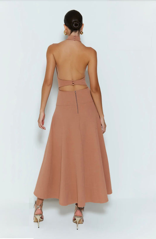 Zen Oficial - Midi Dress w/ Open Back