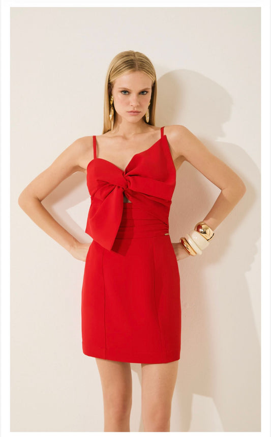 Isa Paes - Short Dress Moulage Top Bow