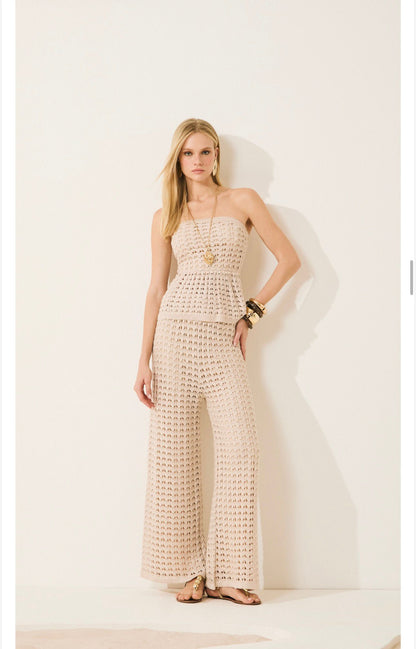 Isa Paes - Knitted Pepplum Blouse Set