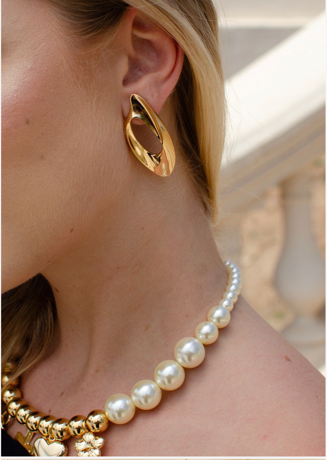 Nuria - Hollow Oval Set