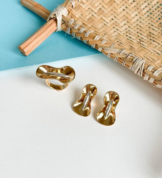 Nuria - Sculpted Gold Set