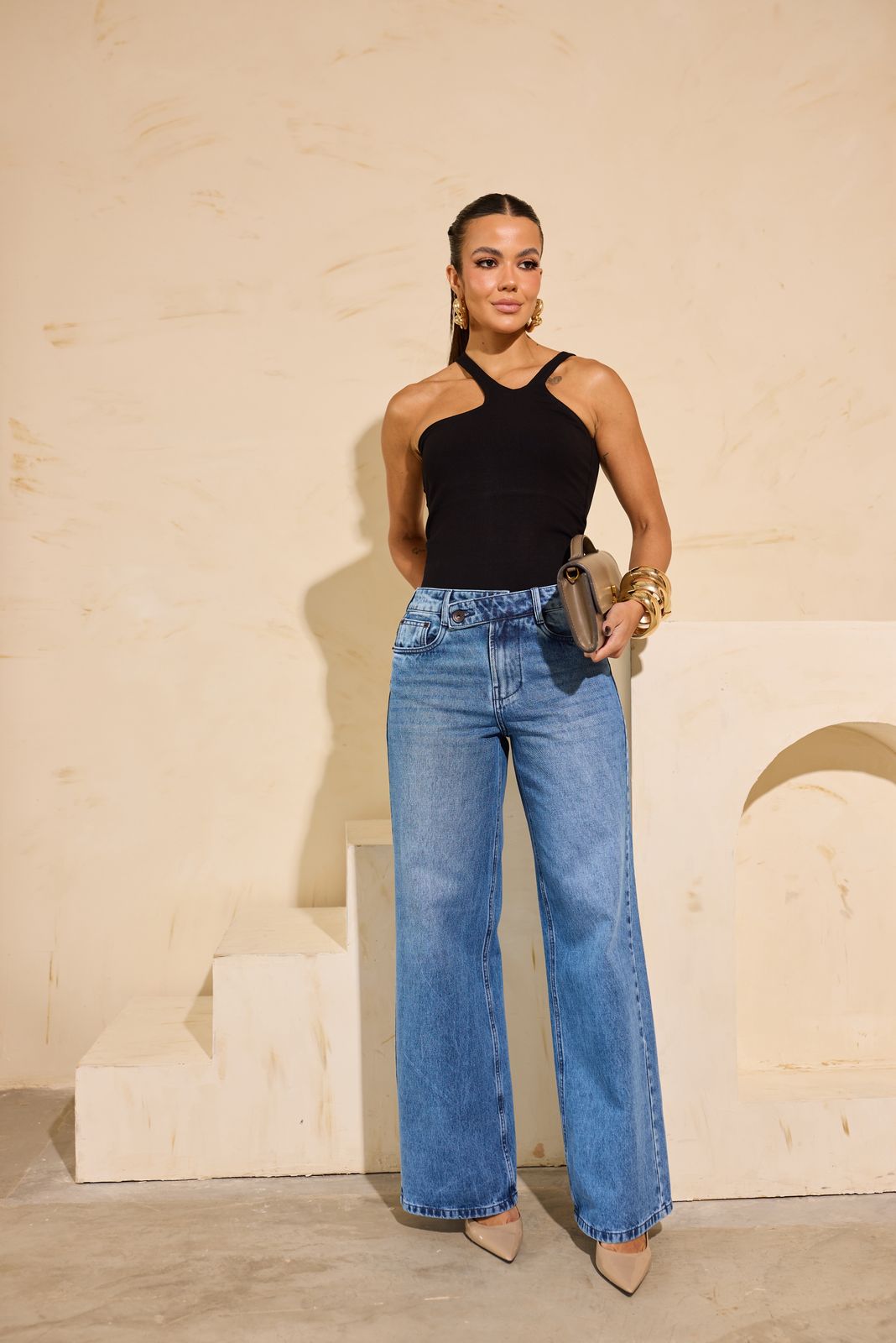 Remanescente - Pants Jeans Stylized Waistband