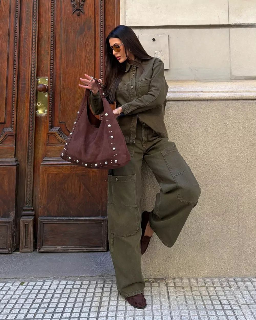 Alcance Jeans - Calça Cargo de Veludo Cotelê