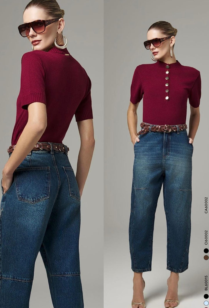 Lore - High-Neck Blouse Buttons