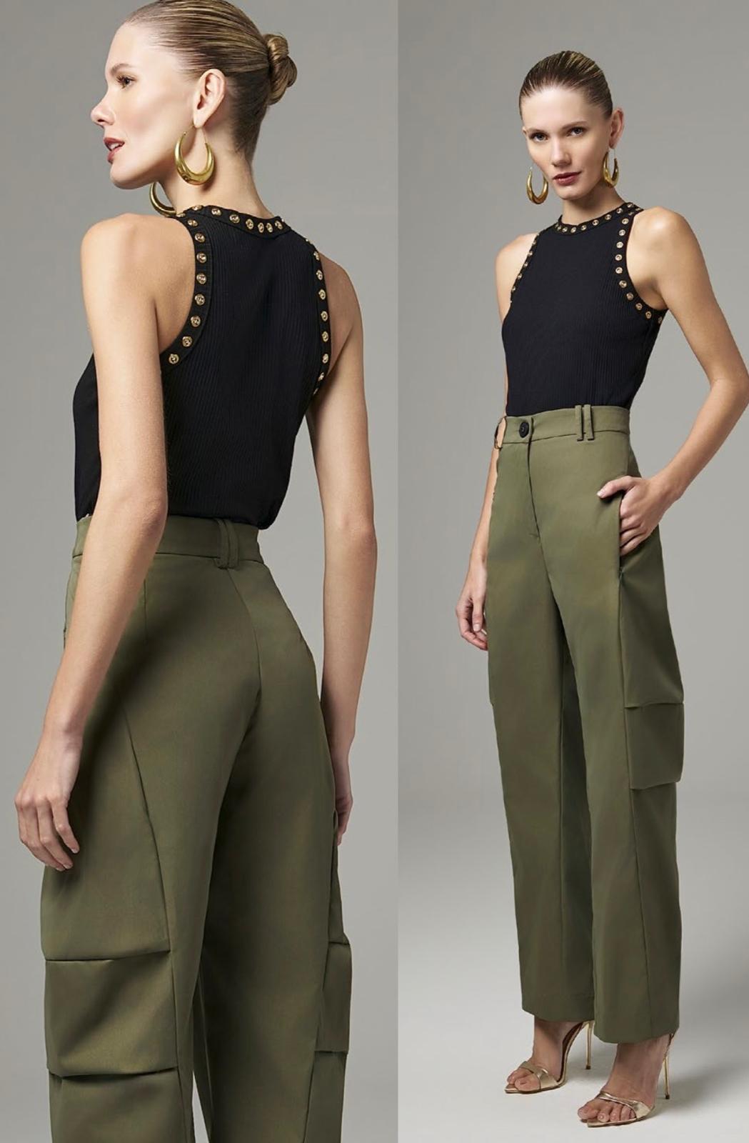 Lore - Barrel Leg Trousers Side Pleats