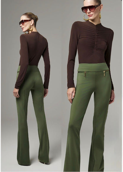 Lore - Ruched Turtleneck Blouse
