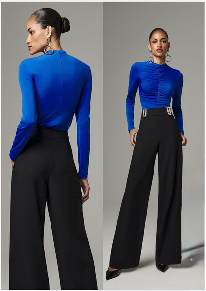 Lore - Ruched Turtleneck Blouse