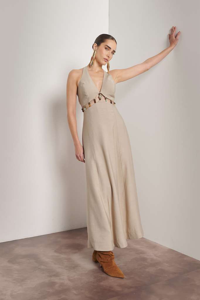 Bfly - Oversized Midi Dress Stones