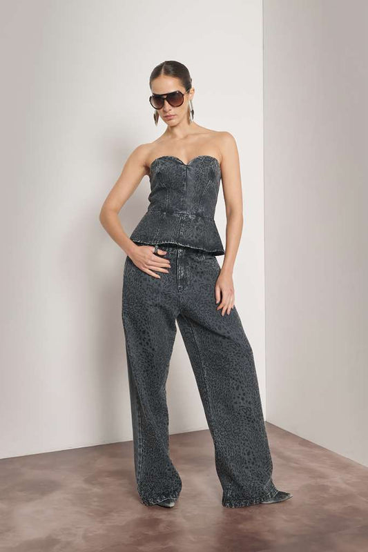 Bfly - Animal Print Corselet Set