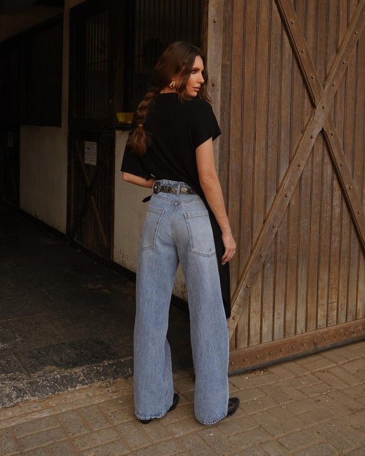 Alcance Jeans - Blusa Assimétrica