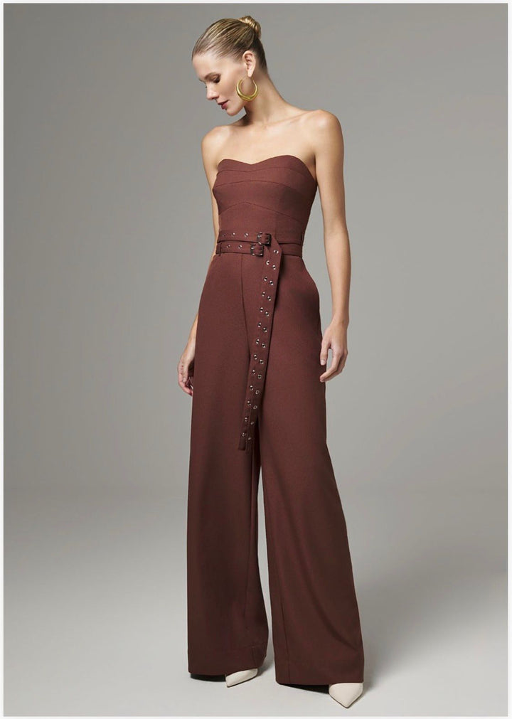 Lore - Strapless Jumpsuit Two Belts