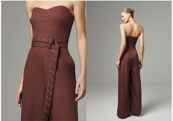 Lore - Strapless Jumpsuit Two Belts