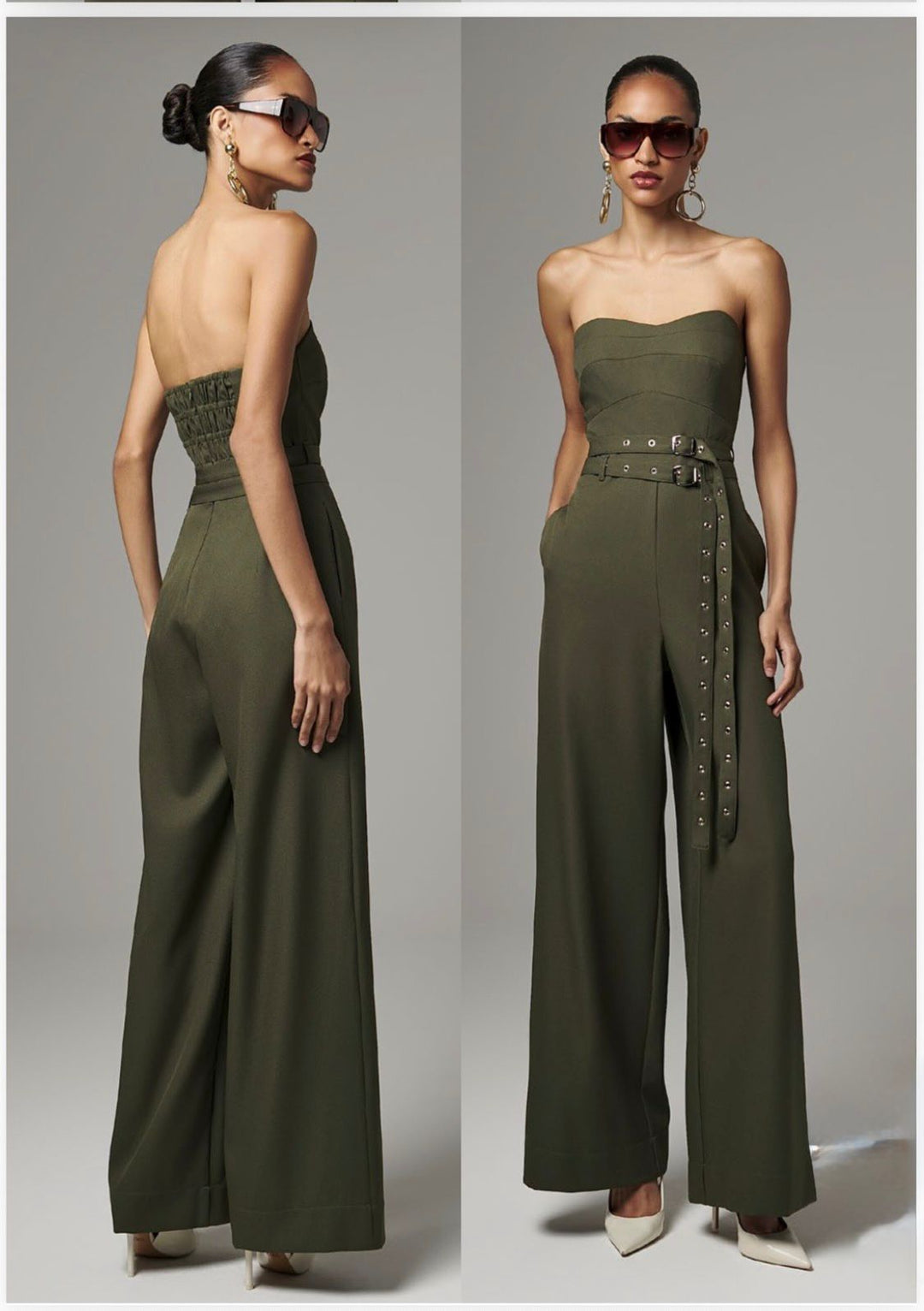 Lore - Strapless Jumpsuit Two Belts