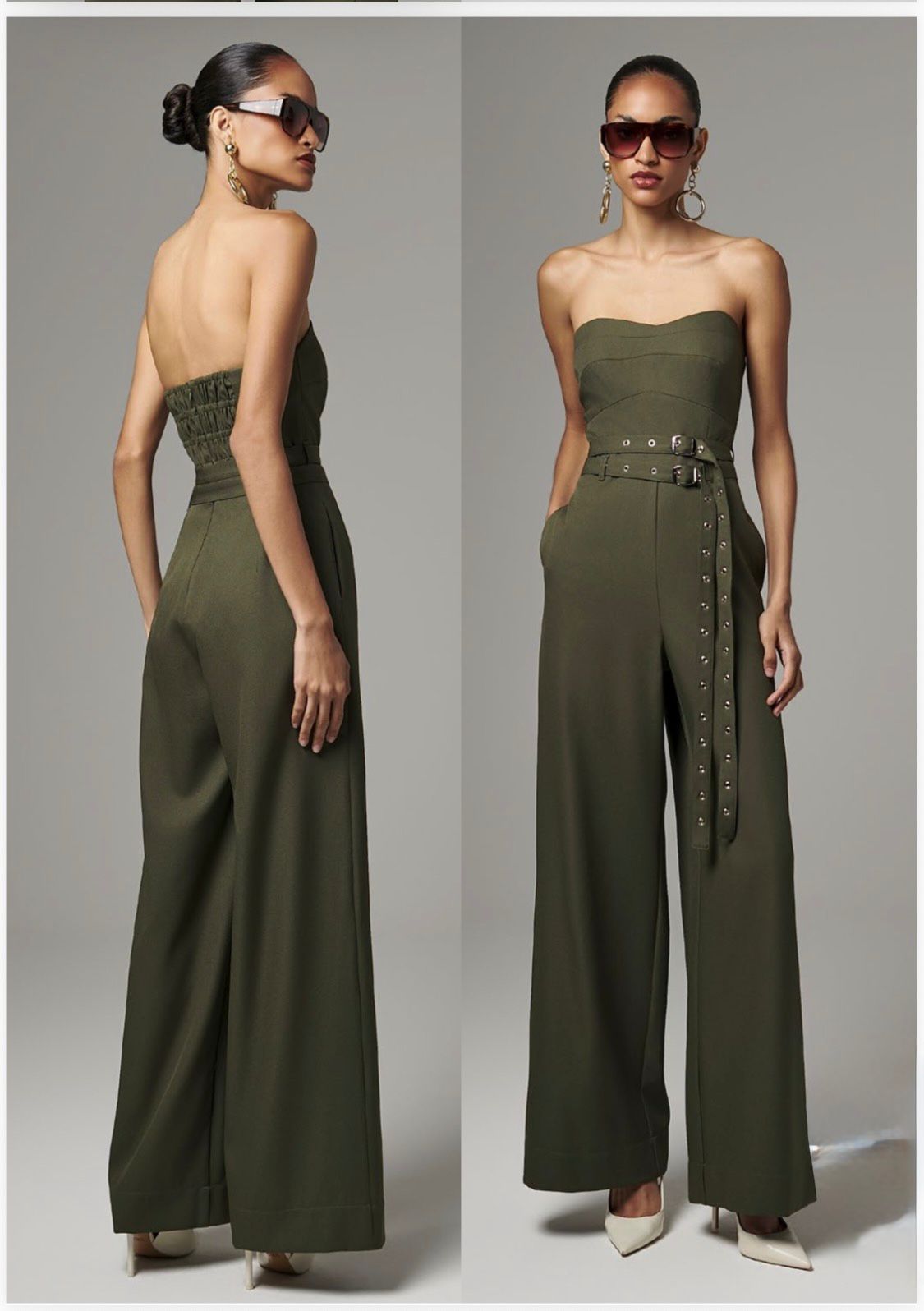 Lore - Strapless Jumpsuit Two Belts