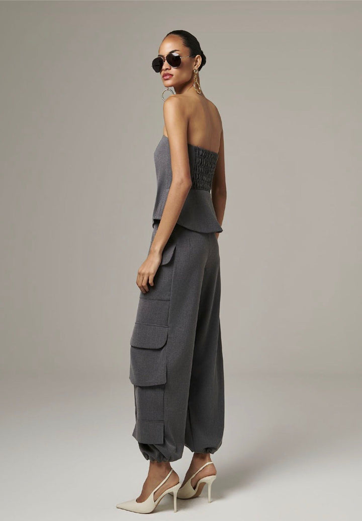 Lore - Frontral Zipper Corset Jogger Pants