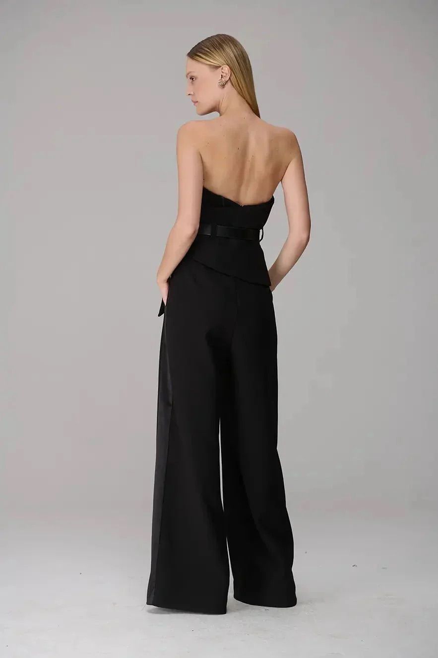Caos - Aysemetrical Strapless Jumpsuit