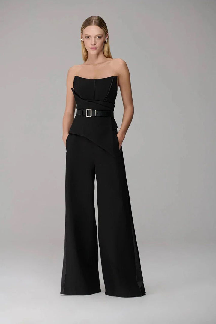 Caos - Aysemetrical Strapless Jumpsuit