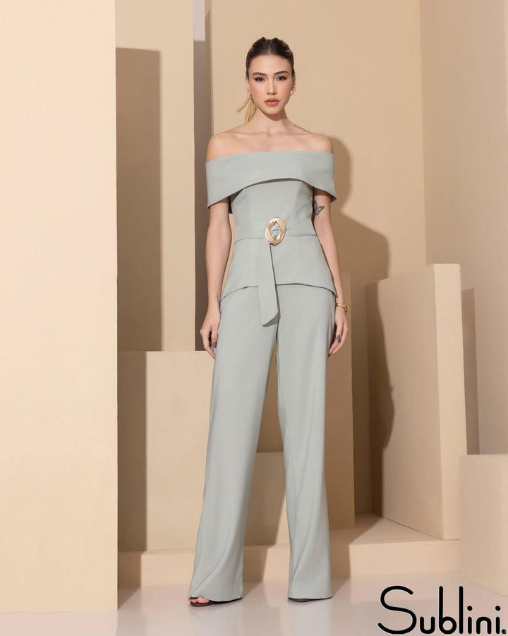 Sublini - Prada-Style Top Sash Set Buckle