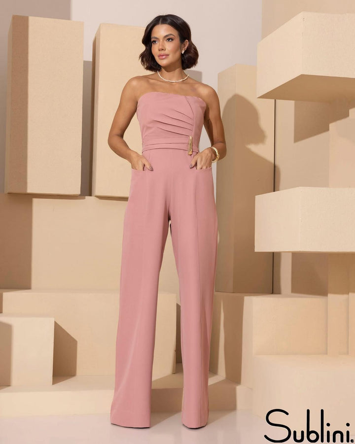 Sublini - Tailored Jumpsuit Draped Bust