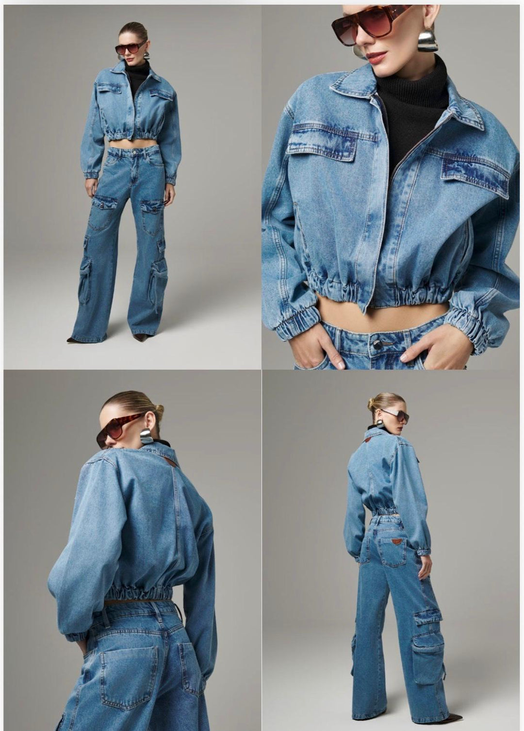 Lore - Denim Bomber Jacket