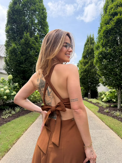 Bfly - Vestido Midi Superdimensionado Stones