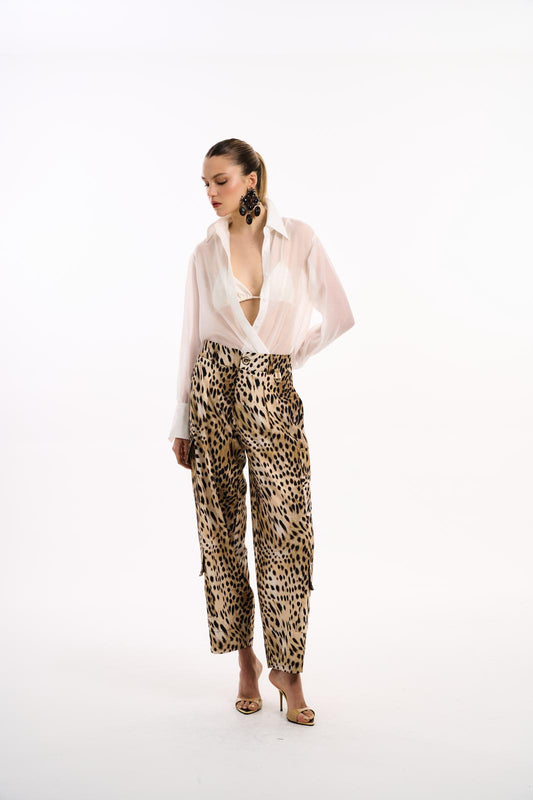 Kohde - Leopard Cargo Pants