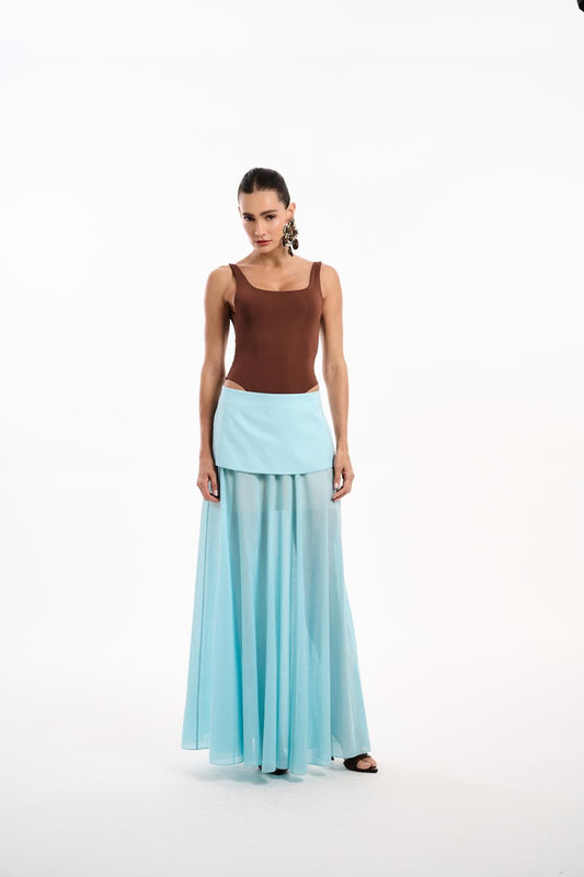 Kohde - Long Skirt Layered Yoke
