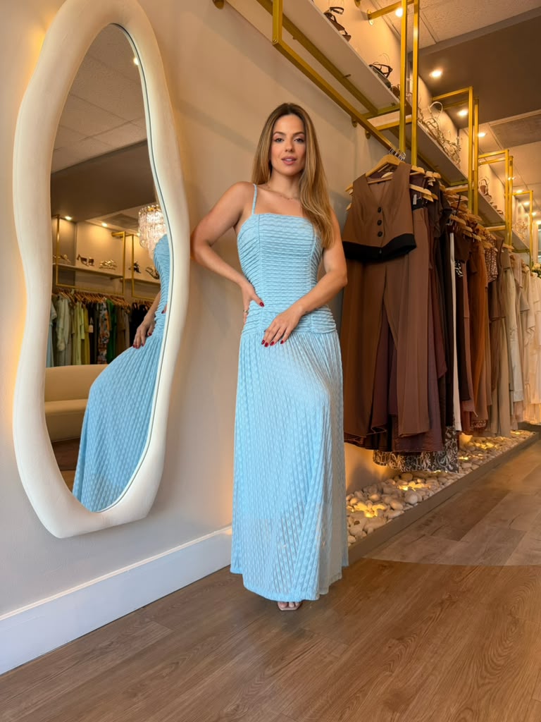 La Chocole - Ruched Lace Maxi Dress