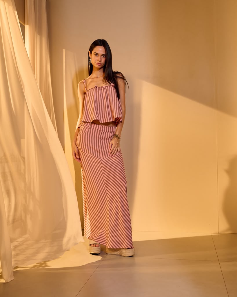 Bfly - Midi skirt with a circle top