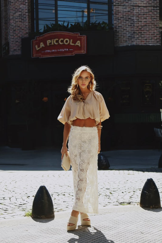 Bfly - Balloon Neckline Blouse