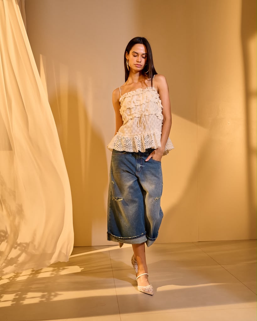 Bfly - Tunic with Lace Appliqué