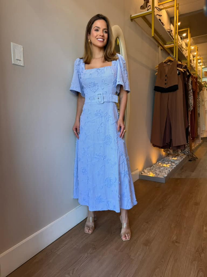 Doce Maria - Embroidered Midi Dress
