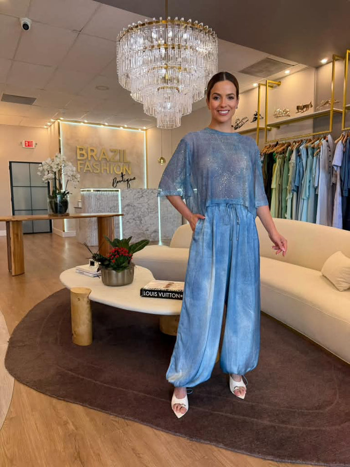 Caos - Tule Washed Denim Transfer Set