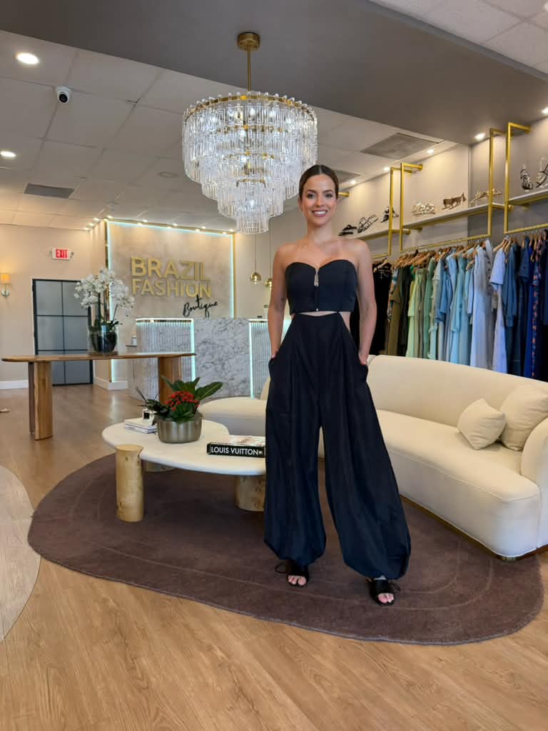 Caos - Strapless Cut-Out Jumpsuit