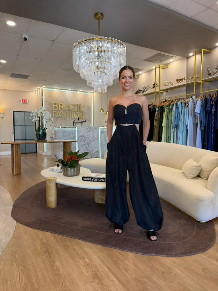 Caos - Strapless Cut-Out Jumpsuit