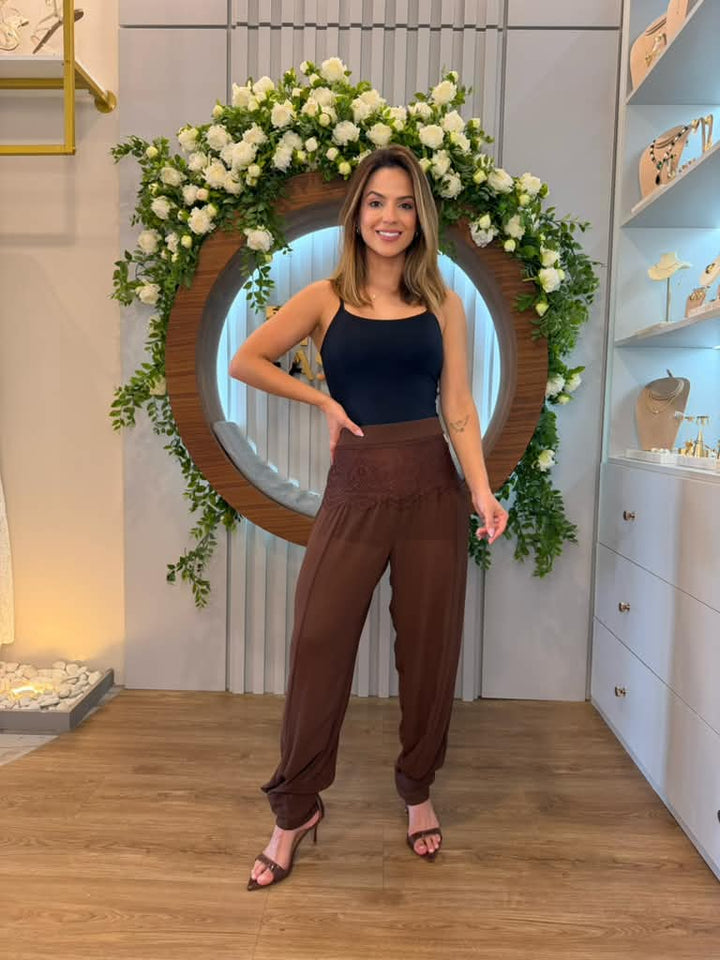 Kohde - Lace-Yoke Trousers