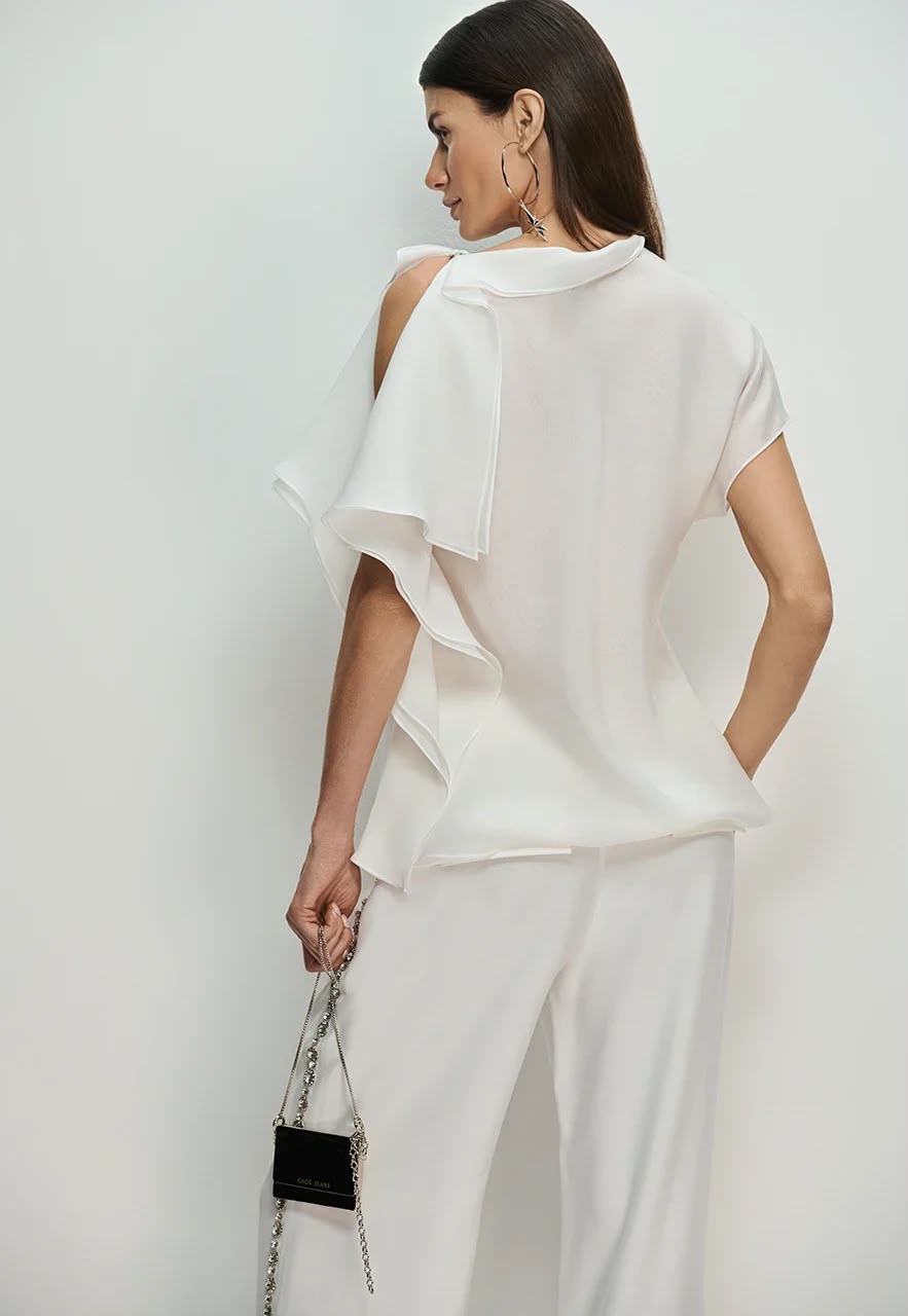 Caos - Asymmetrical Organza Blouse