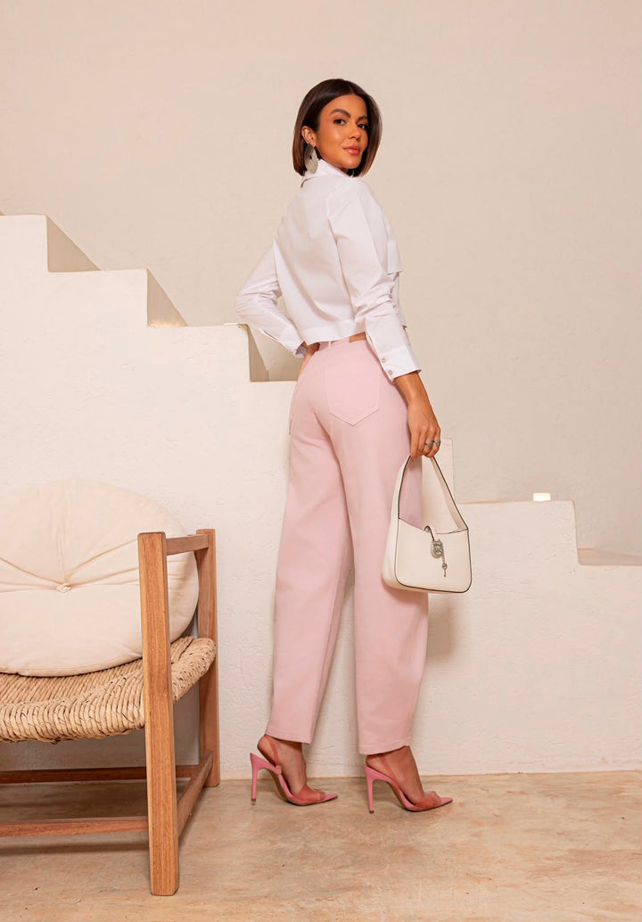 Remanescente - Sateen Cotton Cropped Shirt