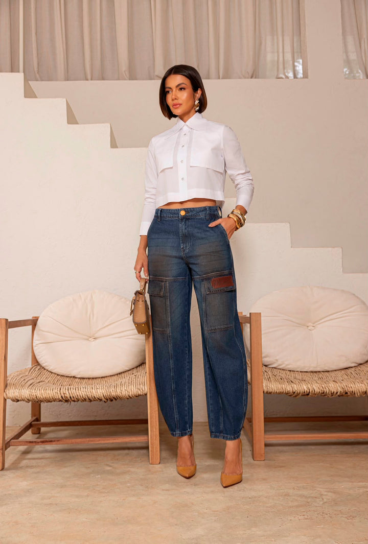 Remanescente - Barrel Jeans Pocket Detail