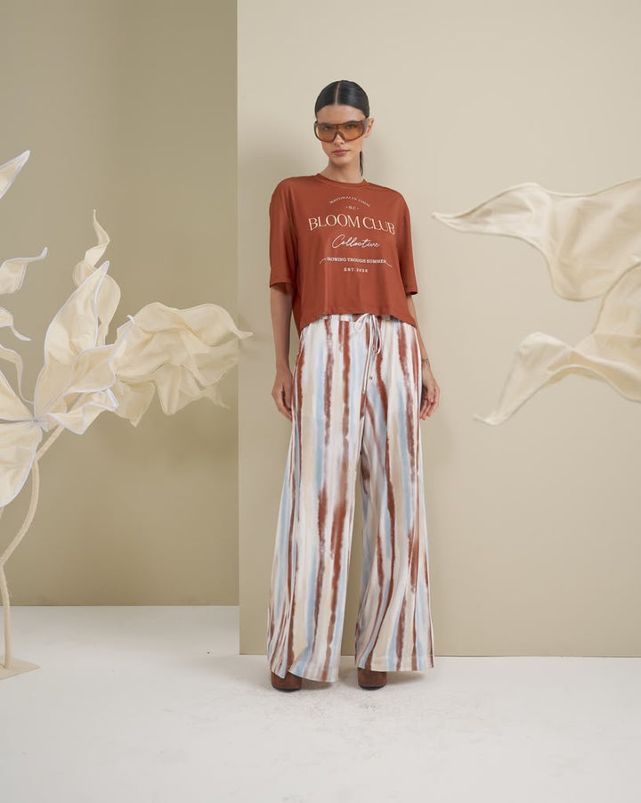 Bfly - Wide-Leg Trousers and T-Shirt Set