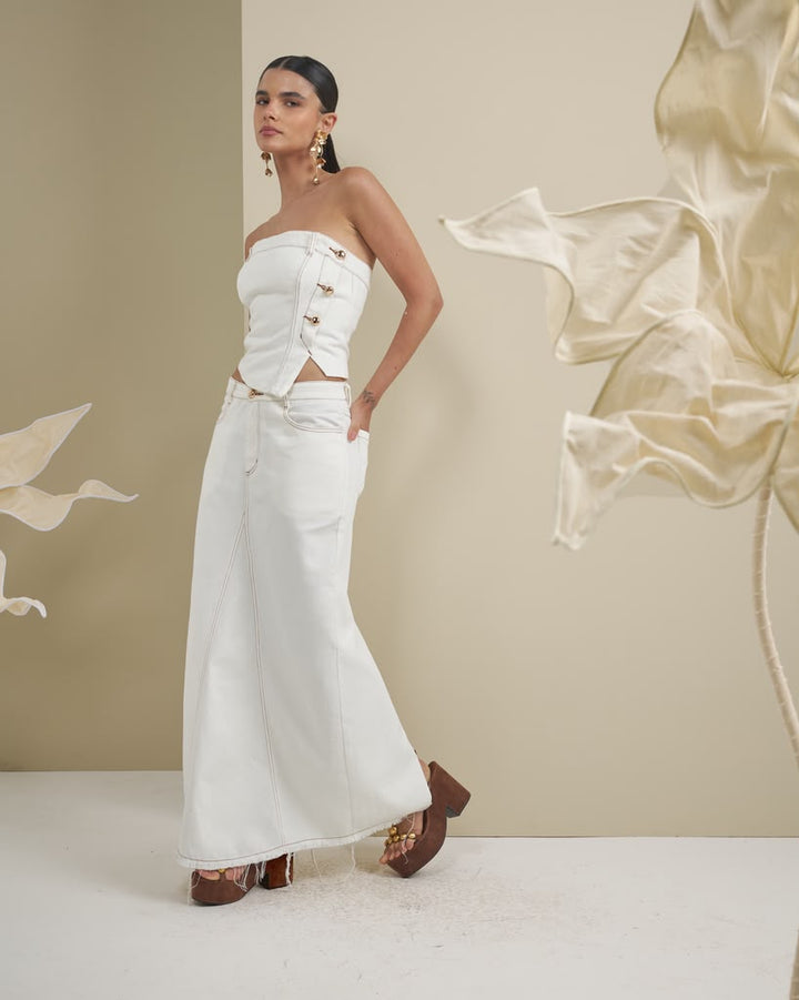 Bfly - Corset Buttoning and Skirt Set