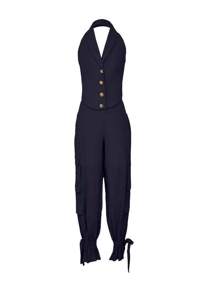 Lore - Cargo Pocket Pants and Vest Set