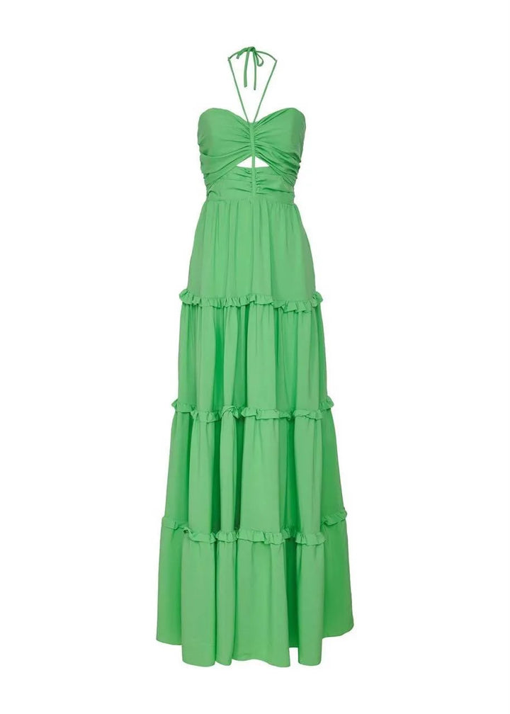 Lore - Long dress with Cutouts/ Ruffles