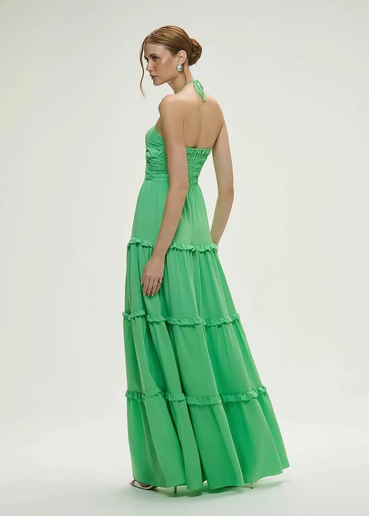 Lore - Long dress with Cutouts/ Ruffles