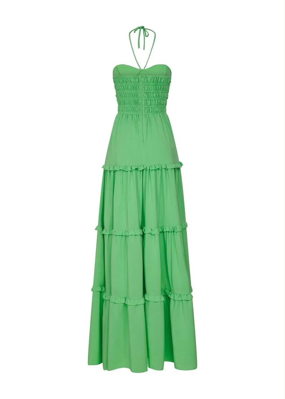 Lore - Long dress with Cutouts/ Ruffles