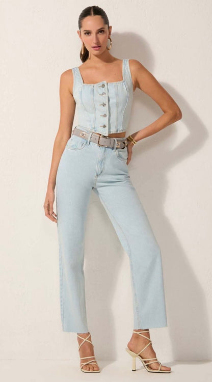 Lore - Jeans Pants and Corset Top Set