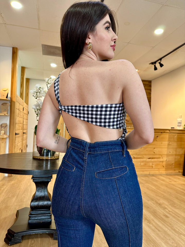 Isa Paes - Calça Jeans Flare