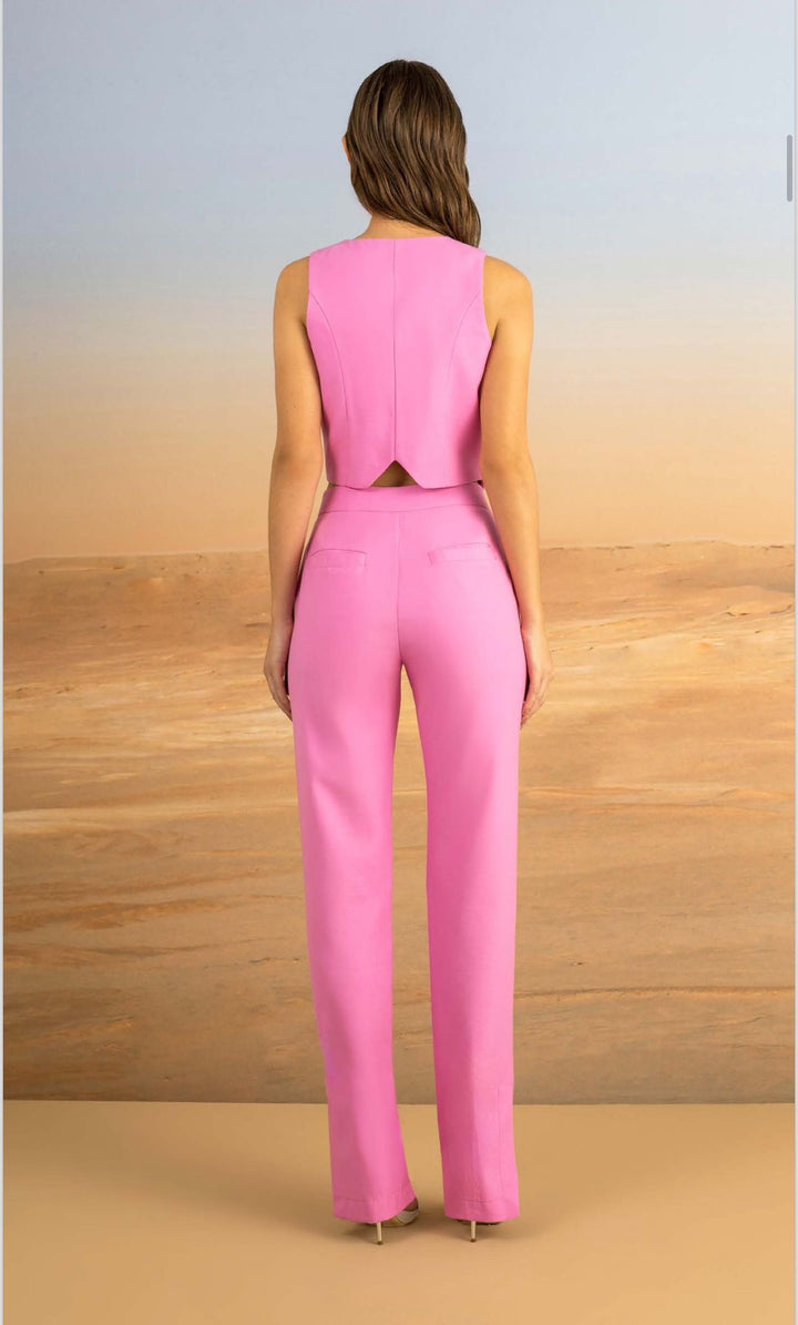 Skazi - Vest and Pants Set with Flower Buttons