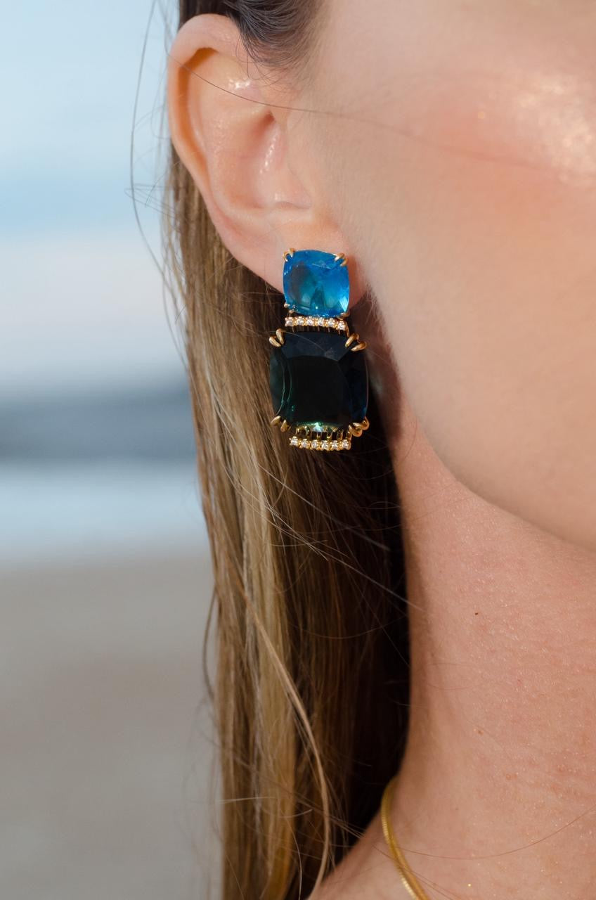 Nuria -  Earring/Ring Crystal Sparkle Set