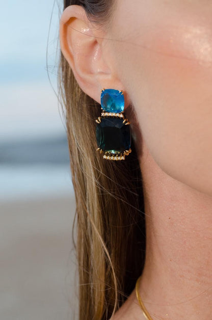 Nuria -  Earring/Ring Crystal Sparkle Set